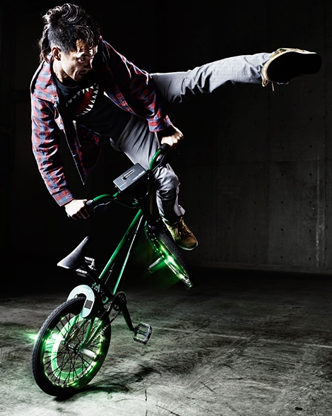 Turntable Rider Converts BMX Bike Into Musical Instrument