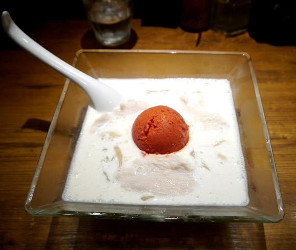 Chilled Soy Milk Ramen Topped With Rayu Ice Cream is Newest Creation at Adventurous Musashi Ramen Shop