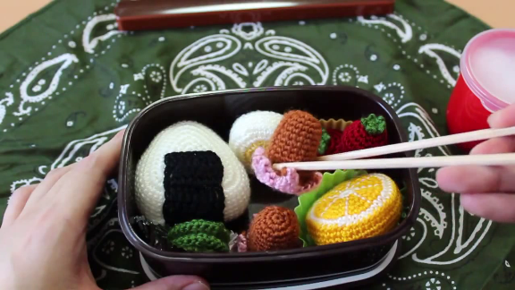 Watch a Businessman Go to Work on an Adorable Sewn Bento
