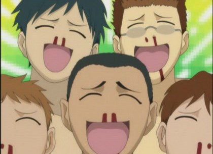 Happy Blushing Anime Girl Face