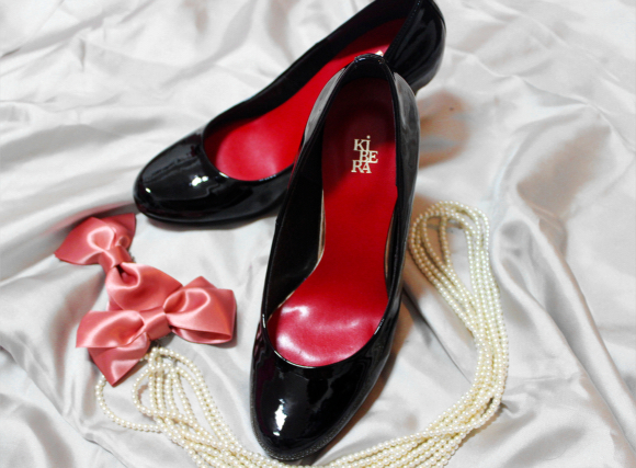 Pointed Toe T-Bar Studded Heels | Buy Women's High heels | Sojoee.com