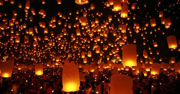 Lanterns Fill The Night Skies Of Thailand During The Breathtaking Yi 