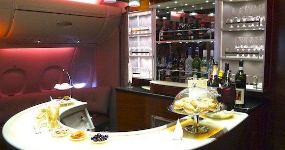 british airways a380 first class bar