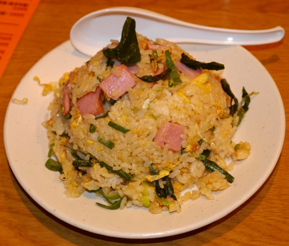 fried rice made with mountain leeks