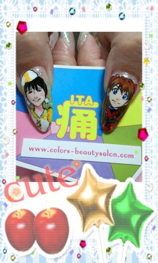 Anime Nail Art Asuka & Shiori