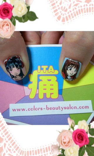 Anime Nail Art Sakura Taisen