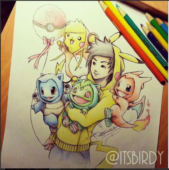 Pokehoodie itsbirdy with pals