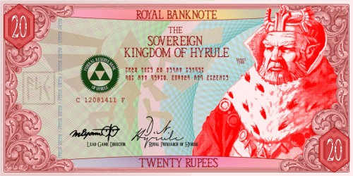 Zelda cash 20 rupees