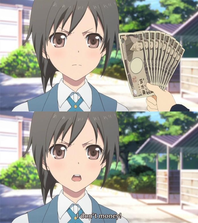 Adding Money to Anime Screencaps Makes them Seem (Even More) Pornographic.