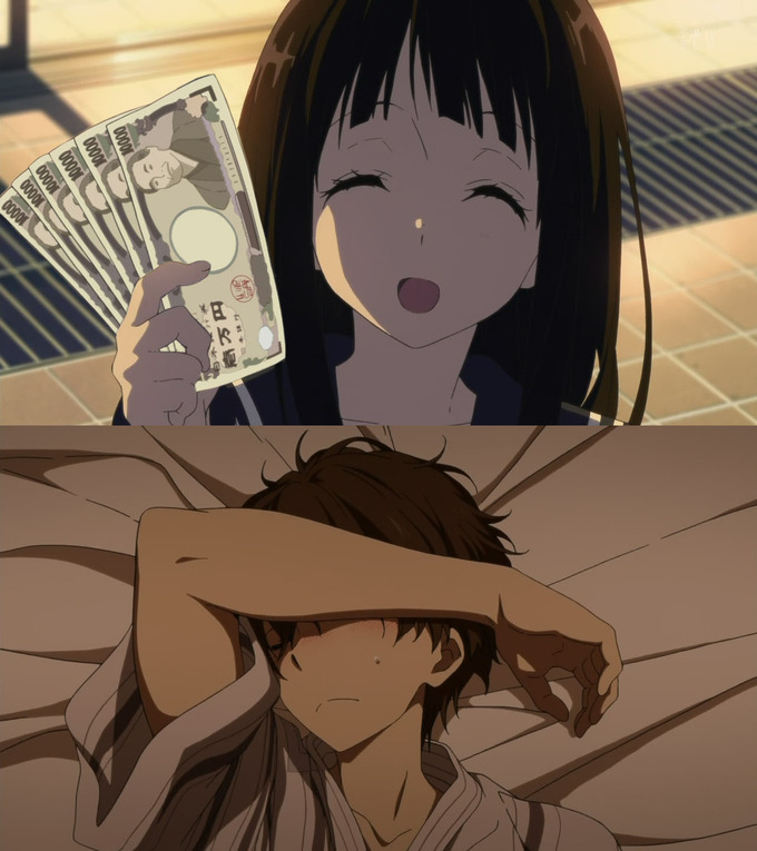 Adding Money to Anime Screencaps Makes them Seem (Even More) Pornographic.