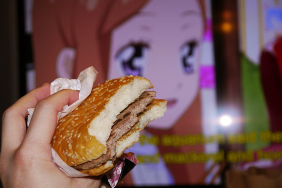 401362 anime, anime girl, redhead, green eyes, hamburgers, anime girl eating  hd download, 2144x3000 - Rare Gallery HD Wallpapers