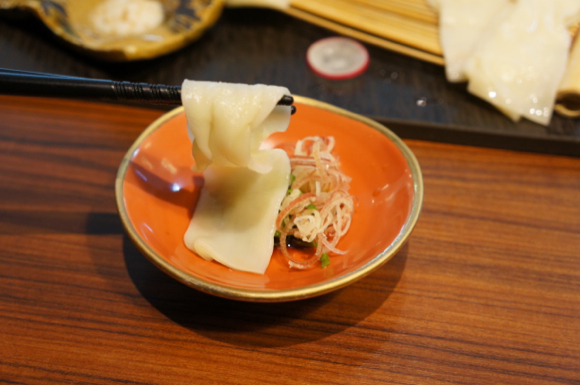 udon sashimi dip