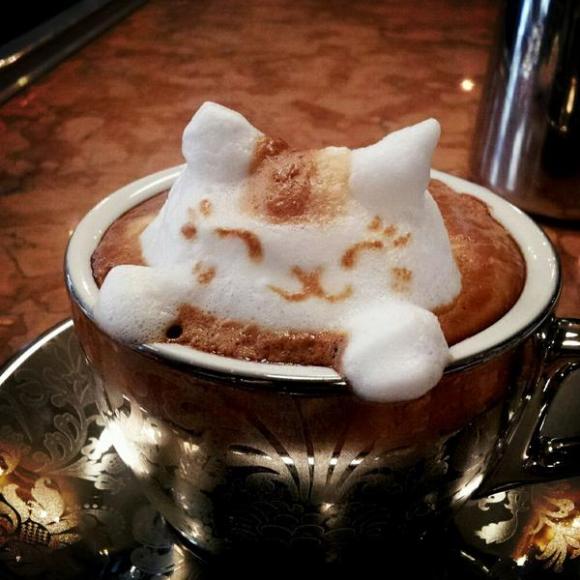 Cafe in Tokyo serves custom 2-D and 3-D latte art, and their coffee is  nothing to sniff at either