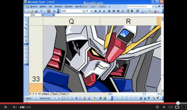 How to Make Gundam Using Microsoft Excel 【Video】