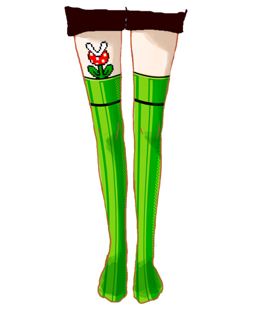 Warp to World 8-1 with these cool Super Mario fashion tights