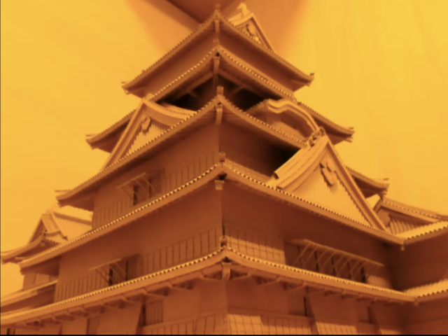 Japanese artist recreates Matsumoto Castle out of cardboard