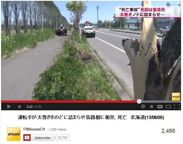 Japanese man dies in car accident, Cause of death: not the car accident