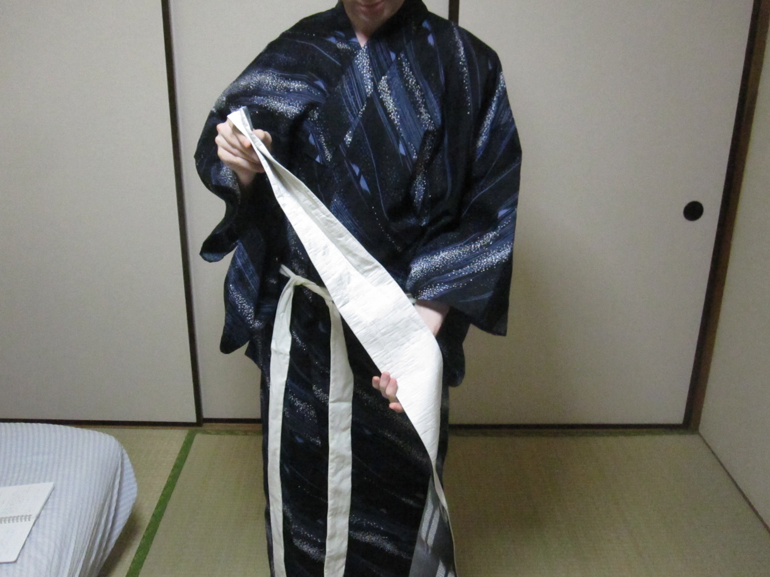 how to tie a kimono sash