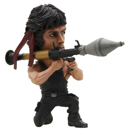 Rambo randomly rambles into stores in figure form, looks as cross as ...