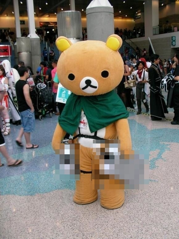 Relax on Titan! Rilakkuma joins Recon Corps, becomes protector of humanity