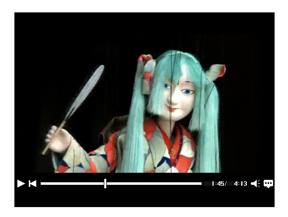 Marionette Miku brought to life on Niconico Douga 【Video】