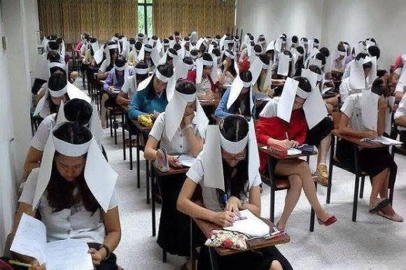 Horse blinders for students? Cheating prevention tool at university in Thailand met with criticism