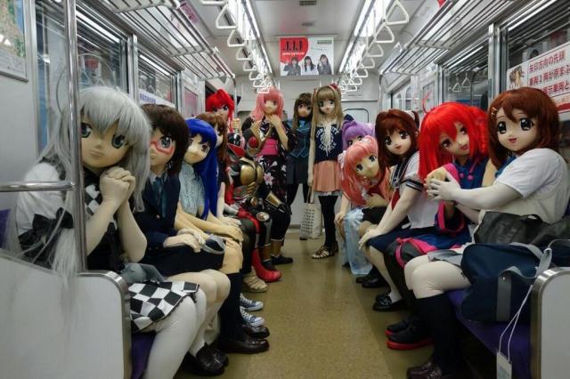 Cosplayers invade the Kyoto subway system to promote upcoming event!