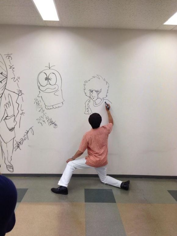 Manga Artists Draw On The Walls Of Shogakukan Building At Big Graffiti Rally Photo Gallery Soranews24 Japan News