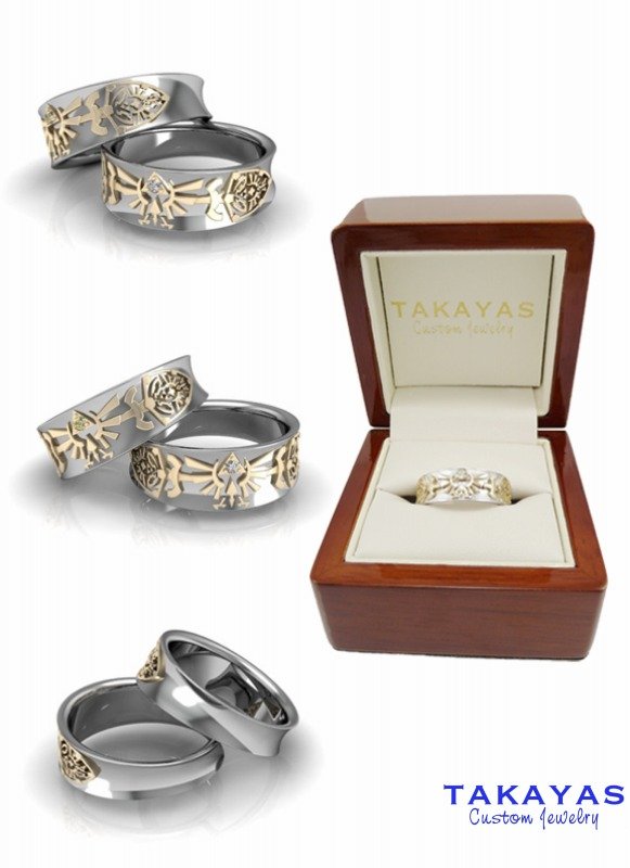 Hey, listen! Propose to your game-enthusiast partner with Legend of Zelda wedding rings!