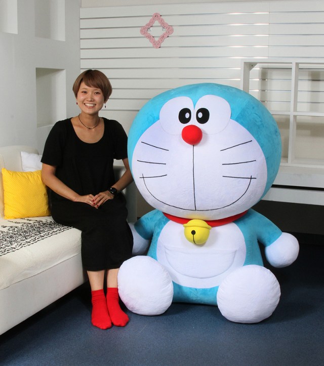 Larger than life Doraemon doll will delight fans, terrify pets and small children