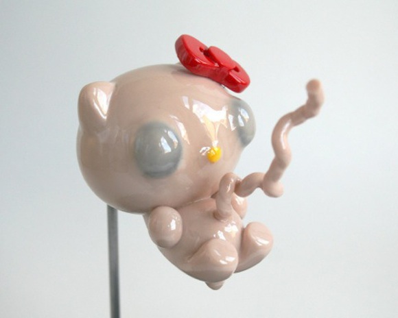 Preserved Hello Kitty fetus helps you explain to the little ones where Hello Kitties come from