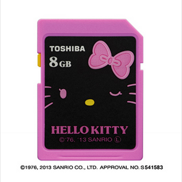 美品 TOSHIBA HELLO KITTY sora A0050 Stick a cat in your camera: Hello Kitty SD card on sale this month