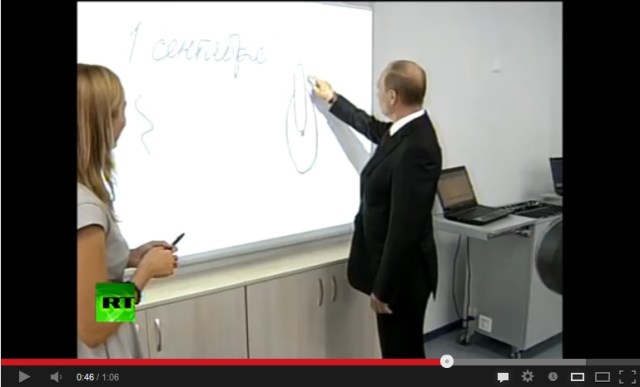 Russian President Putin’s whiteboard doodle defies explanation