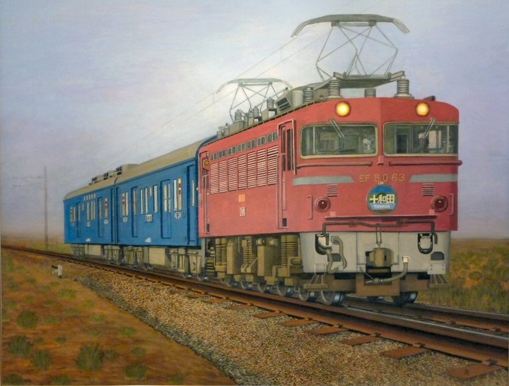 Handicapped man draws beautiful and detailed trains entirely from ...