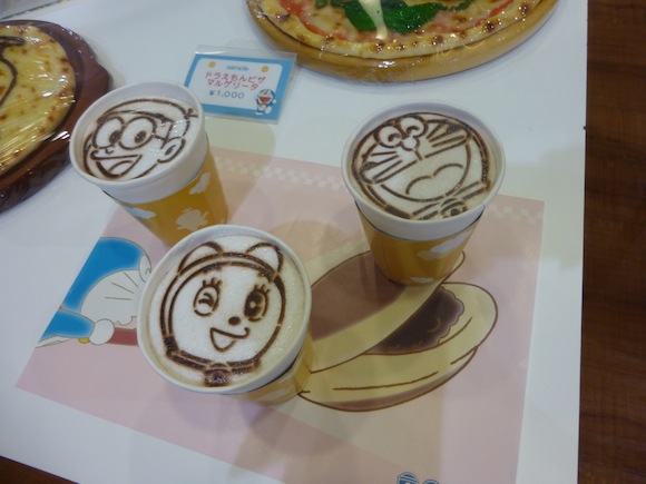 Chitose Doraemon cafe display 2
