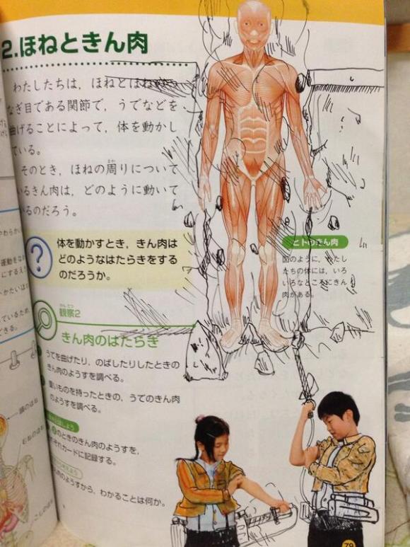 textbook doodles from Japan19