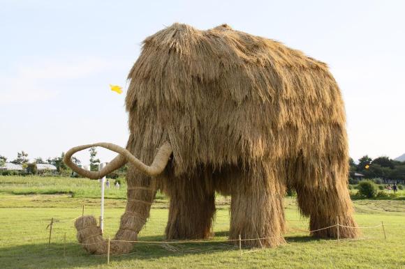The giant straw sculptures of Japan