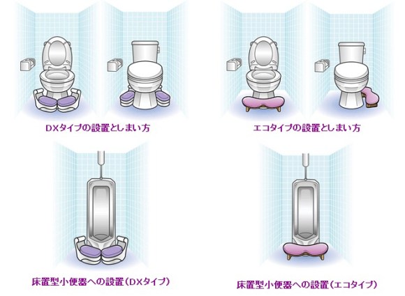天使のひざ枕　快適・らいふ研究所　飛び散りを防ぐトイレの新スタイル(3)