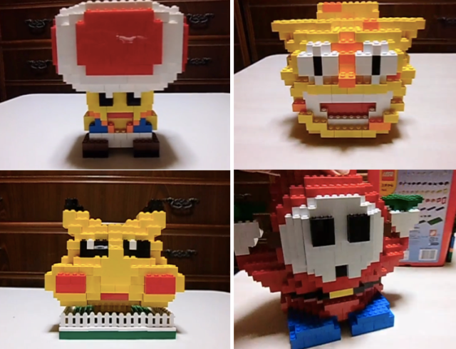 Cool and creepy Japanese characters made out of Legos