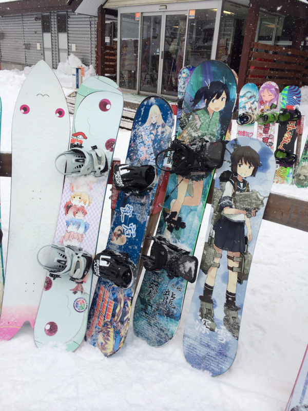 Premium Photo | Anime girl on a snowboard in the air generative ai