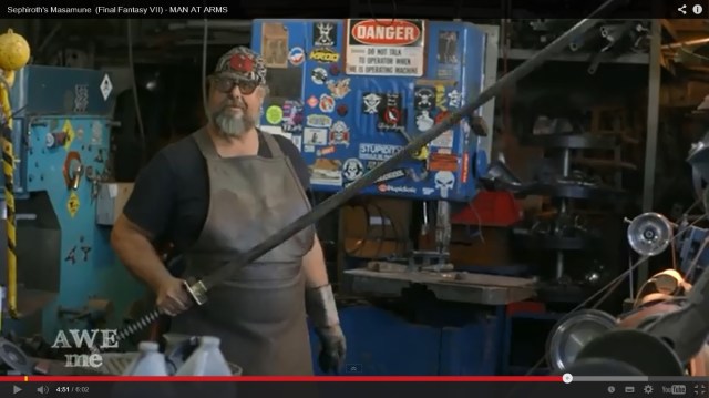 Hollywood blacksmith forges Sephiroth’s massive sword from Final Fantasy VII【Video】