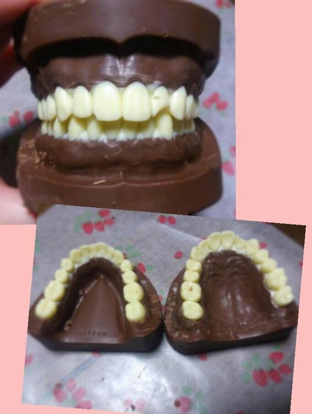 Japanese dentistry student makes chocolate teeth for Valentine’s Day