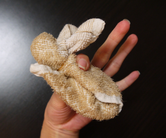 How to fold a Towel Bunny 9