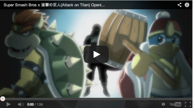 Fan recreates second Attack on Titan opening with Super Smash Bros. characters