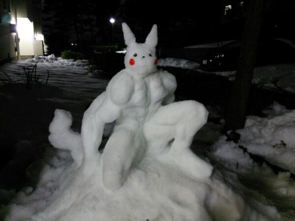 snow pikachu