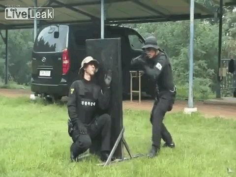 The craziest small arms maneuvers by South Korean SWAT, in 9 GIFs2
