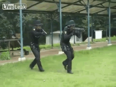 The craziest small arms maneuvers by South Korean SWAT, in 9 GIFs3