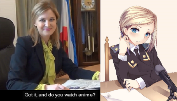 Crimean attorney general responds to the Internet’s attempts to turn her into an anime character