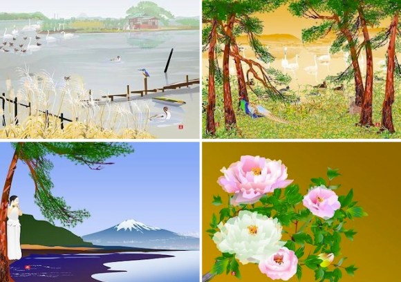 Four artworks