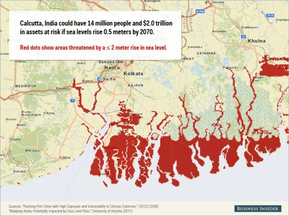Rising sea levels could cause staggering damage to these cities